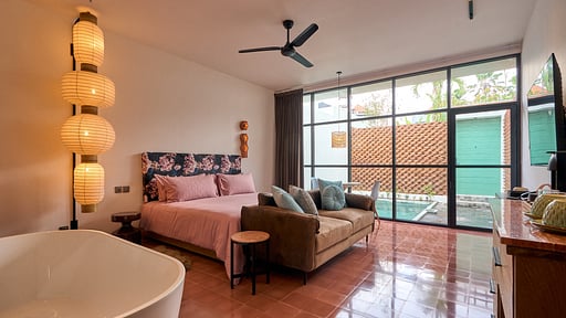 Eden Villa Ubud - Junior Suite Slaapkamer 
