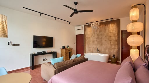 Eden Villa Ubud - Junior Suite Slaapkamer 