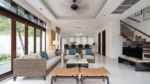 Gardenia Pool Villa Living room