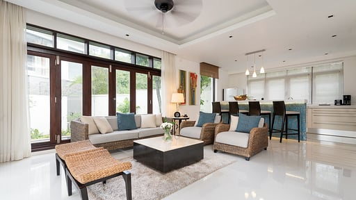 Gardenia Pool Villa Living room