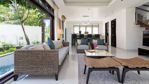 Gardenia Pool Villa Living room