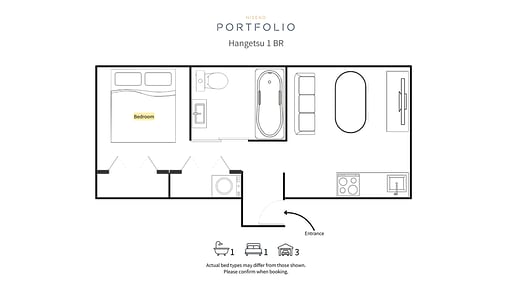 Hangetsu One Bedroom Plan