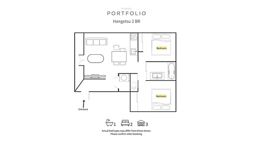 Hangetsu Two Bedroom Plan