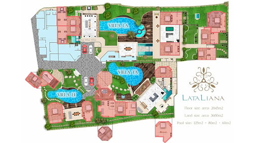 Lataliana Villa Estate Схема помещений