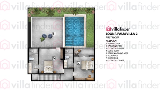 Loona Palm Villa 2 Floor plan