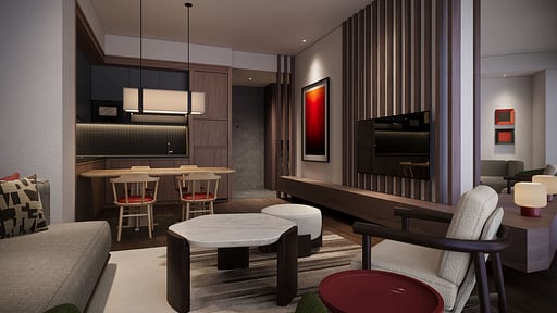 Lyra Four Bedroom Wohnbereich