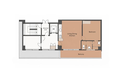 Lyra One Bedroom Premier Grundriss