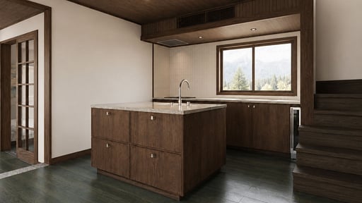 Mountain Eave Chalet Kitchen