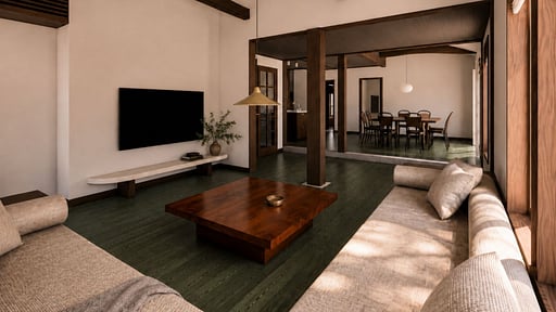 Mountain Eave Chalet Woonkamer