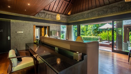 Sanctoo Riverside Pool Villa Schlafzimmer 1
