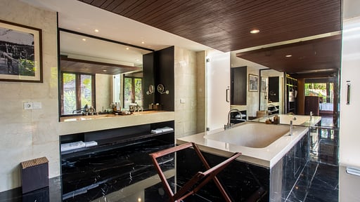 Sanctoo Riverside Pool Villa Schlafzimmer 1