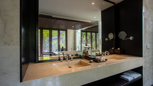 Sanctoo Riverside Pool Villa Schlafzimmer 1