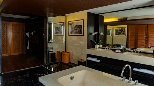 Sanctoo Riverside Pool Villa Schlafzimmer 1