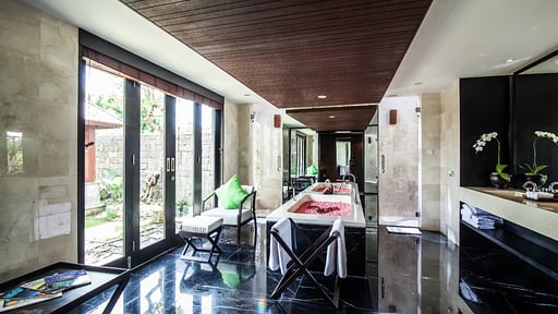 Sanctoo Riverside Pool Villa Schlafzimmer 1