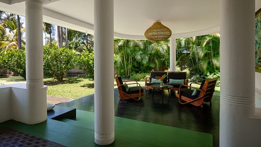 The Deco House Teras/Balkon