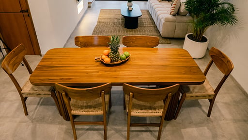 The Menuai Bali Villa Dining area