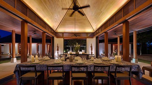 Villa Ananda at Jivana Dining area