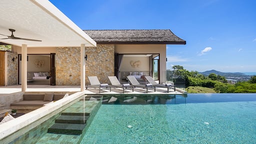 Villa Awan Tujuh Zwembad