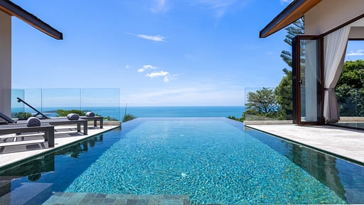 Villa Awan Tujuh Zwembad