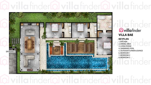 Villa Bae Схема помещений