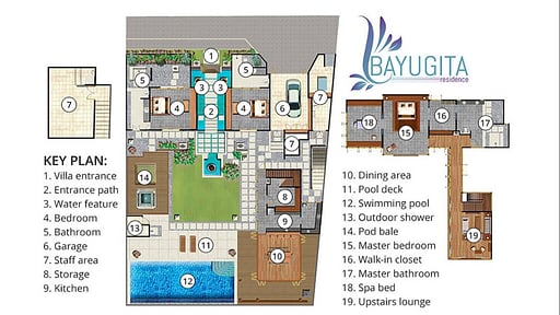 Villa Bayu Gita Residence Floor plan