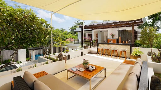 Villa Camellia Jimbaran Rooftop lounge