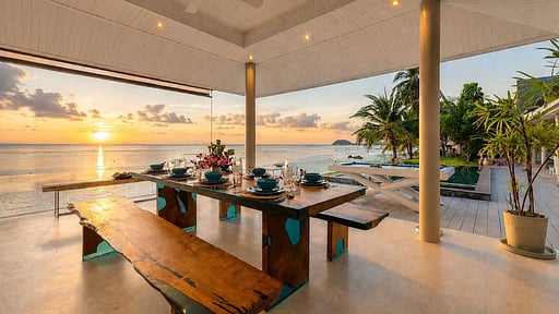 Villa de Sunset Dining area