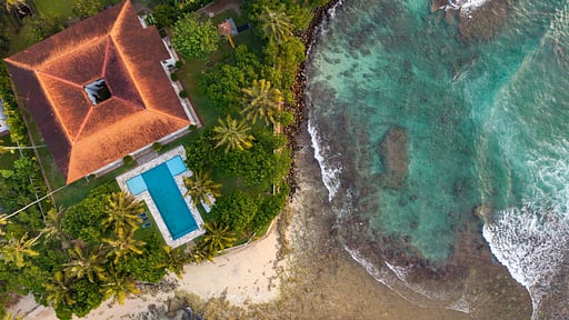 Villa Indisch Foto drone