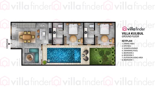 Villa Kulibul Схема помещений