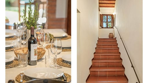 Villa La Fonte Обеденная зона