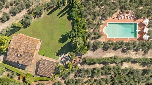 Villa La Fonte Фото с дрона