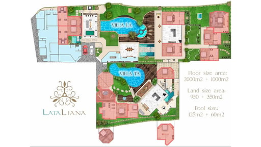 Villa LA TA Floor plan