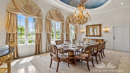 Villa Le Chateau Des Palmiers Dining area