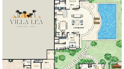 Villa Lea Besar Floor plan