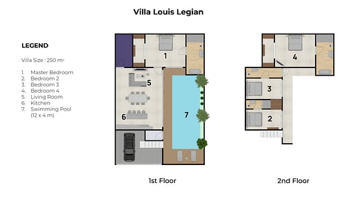 Villa Louis Floor plan