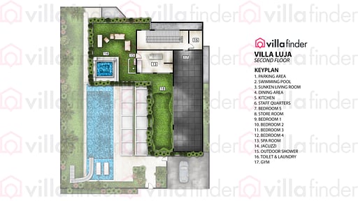 Villa Luja Canggu Floor plan