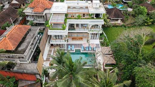 Villa Mandali Ubud Drone pictures