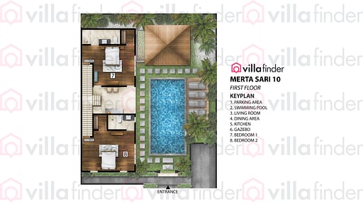 Villa Merta Sari 10 Floor plan