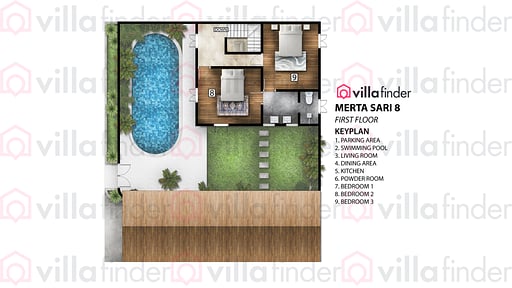 Villa Merta Sari 8 Floor plan