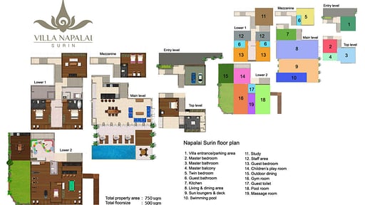 Villa Napalai Grundriss