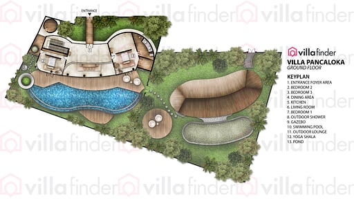 Villa Pancaloka Floor plan