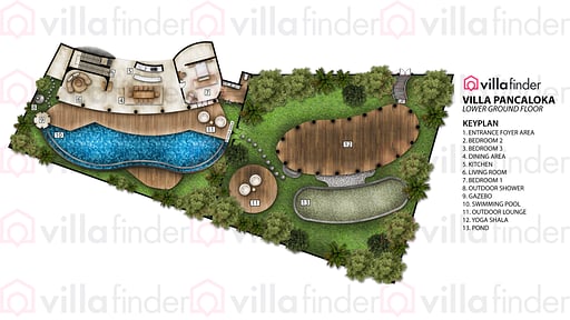 Villa Pancaloka Floor plan