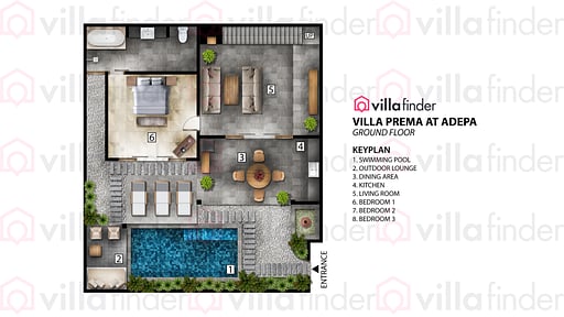 Villa Prema at Adepa Схема помещений