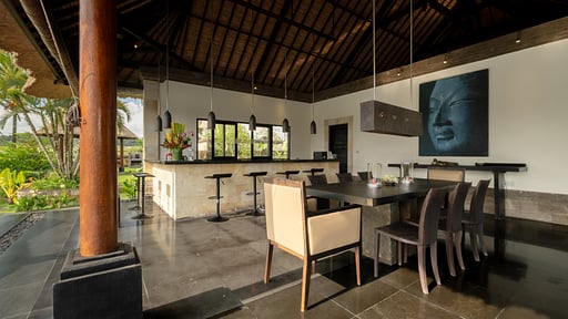 Villa Rumah Lotus Area makan