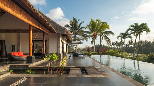 Villa Rumah Lotus Kolam renang