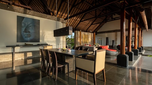Villa Rumah Lotus Area makan