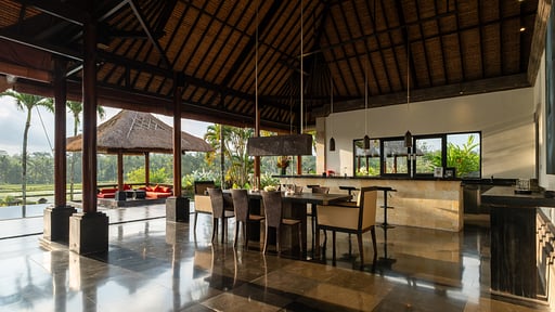 Villa Rumah Lotus Area makan
