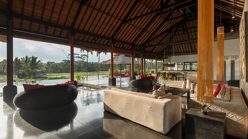 Villa Rumah Lotus Ruang tamu