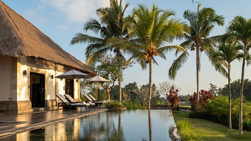 Villa Rumah Lotus Kolam renang