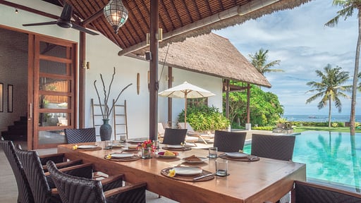 Villa Sungai Raja Zona pranzo